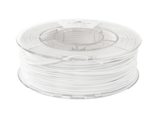 Spectrum filament S-Flex 90A 1.75mm 0.5kg | více barev - Filament colour, Spectrum: White - Polar White