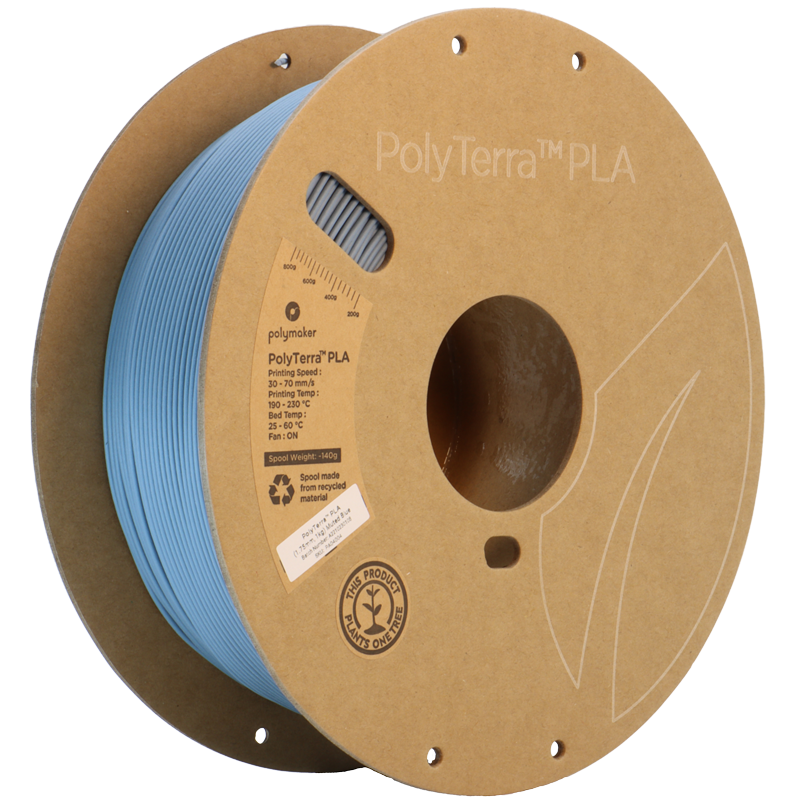 Polymaker Panchroma (PolyTerra) PLA 1.75mm 1kg | Modrá - Muted blue