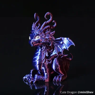 Bambu Lab PLA Silk Multi-Color with spool, 1kg | Midnight Blaze (Blue-Red)