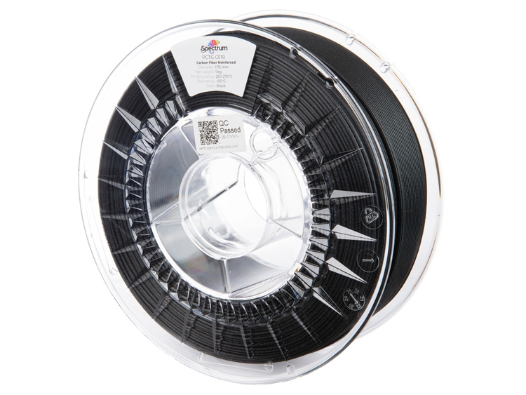 Spectrum filament PCTG CF10 1.75mm BLACK 1kg