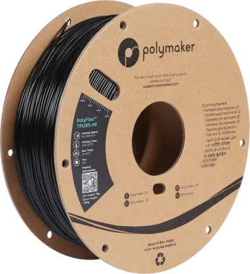 PolyMaker Filament Polyflex TPU 95A HF, 1kg | Černá