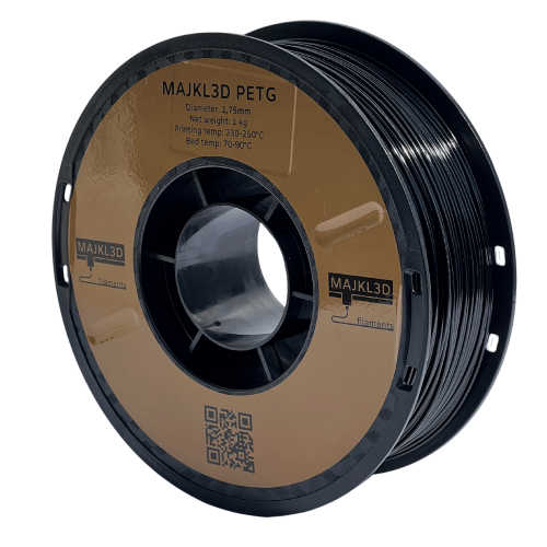Majkl3D-Filaments PETG 1.75mm 1kg | více barev - Barva filamentu, Majkl3D-Filaments: Černá