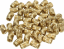 Threaded insert for plastic, brass | M5