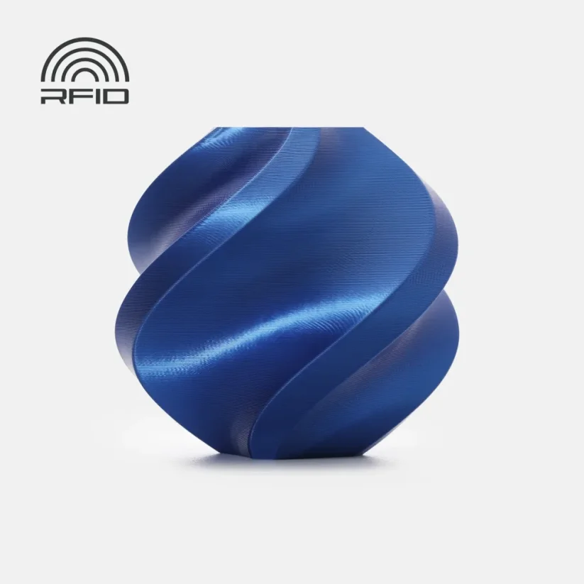 Bambu Lab filament PLA Silk+, 1kg with spool | Blue