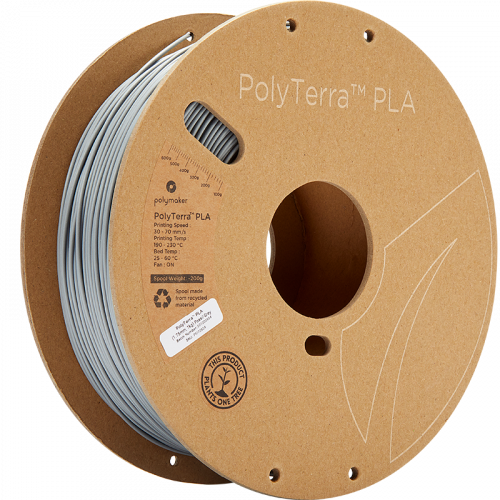 Polymaker PolyTerra PLA 1.75mm 1kg | more colours - Filament colour, Polymaker: Fossil Grey