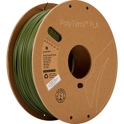 Polymaker PolyTerra PLA 1.75mm 1kg | Zelená - Army Dark Green