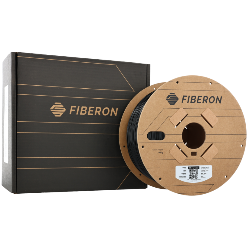 Polymaker Fiberon™ PETG-ESD (dříve PolyMax™ PETG-ESD), 1.75mm, 3 kg | Černá