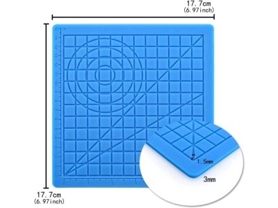 Printing silicone mat for 3D pen, blue | Small