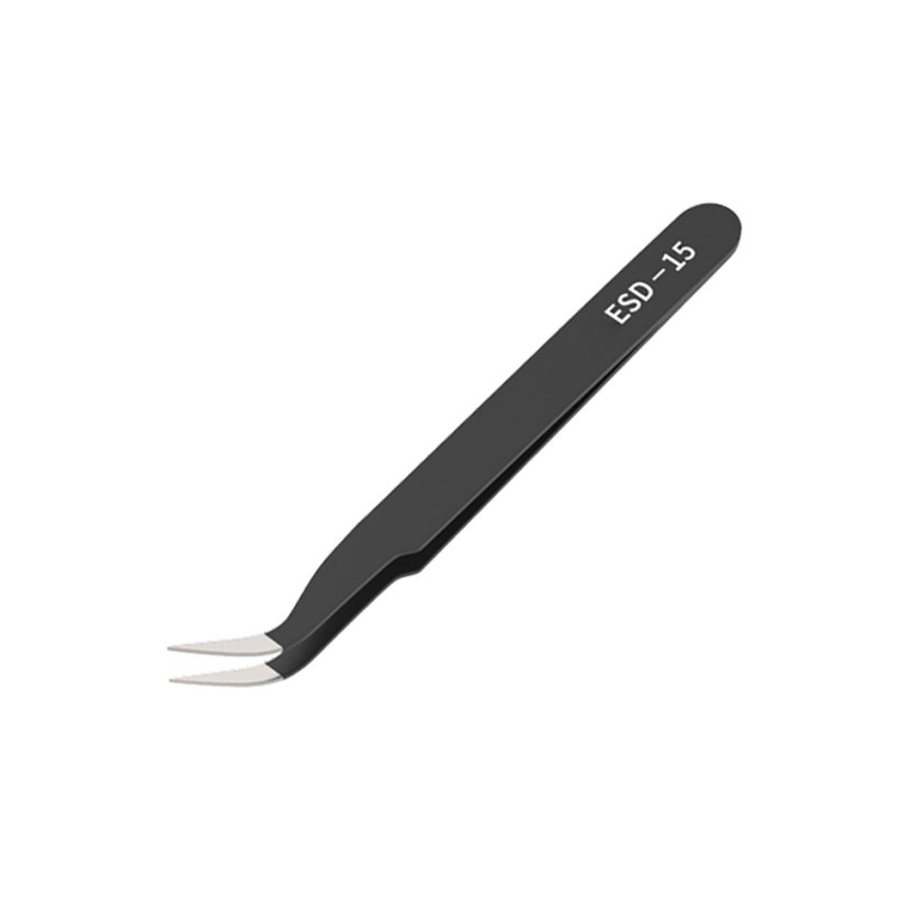 Pinzeta PT.ESD-15 - nerezová antimagnetická zahnutá