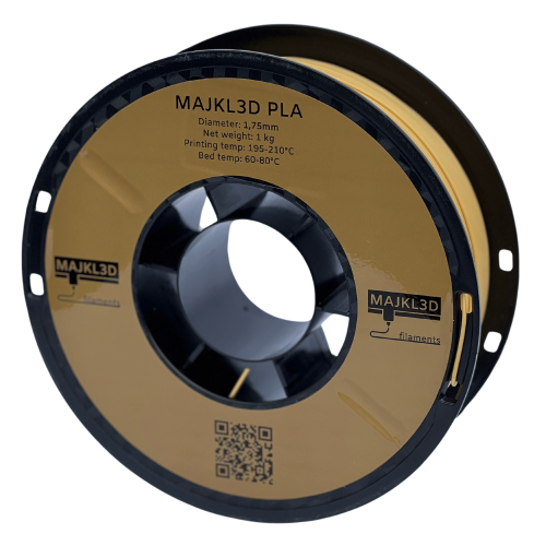 Majkl3D-Filaments PLA 1.75mm 1kg | více barev - Barva filamentu, Majkl3D-Filaments: Zlatá