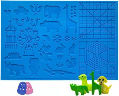 Tlačová silikónová podložka pod 3D pero, modrá | Big