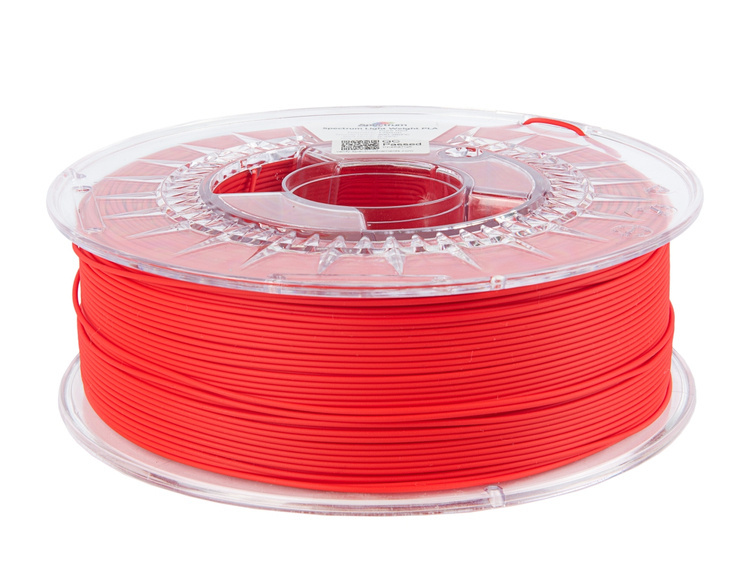 Filament Spectrum LW-PLA UltraFoam 1.75mm PURE RED 0.75kg