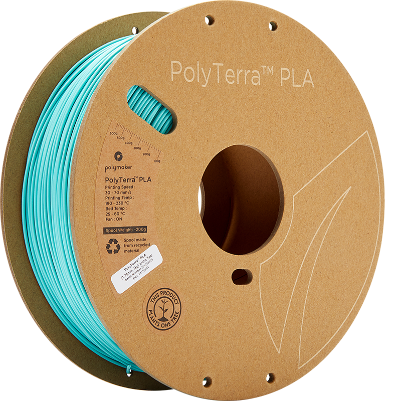Polymaker Panchroma (PolyTerra) PLA 1.75mm 1kg | Modrá - Arctic Teal