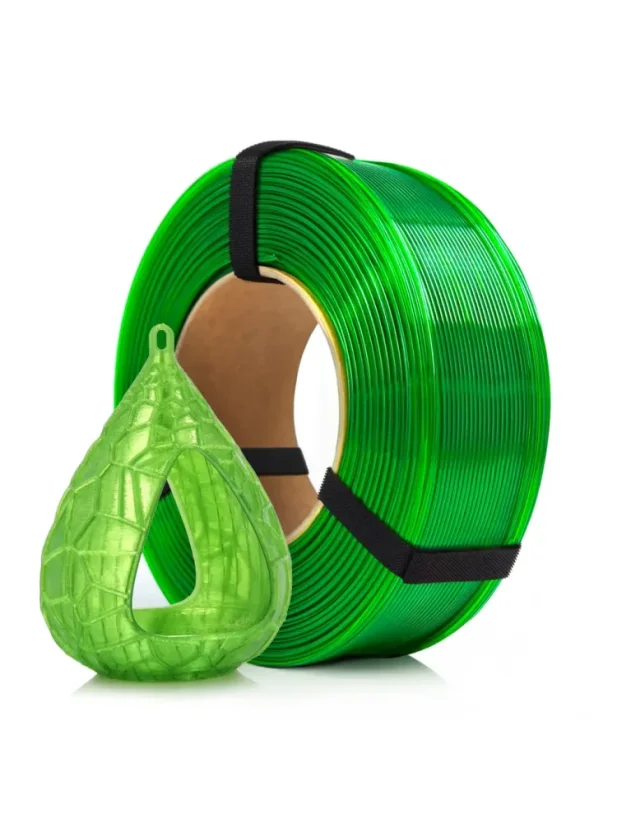 Rosa3D Filament PET-G Standard HS 1.75, 1kg, ReFill | Light Green Transparent