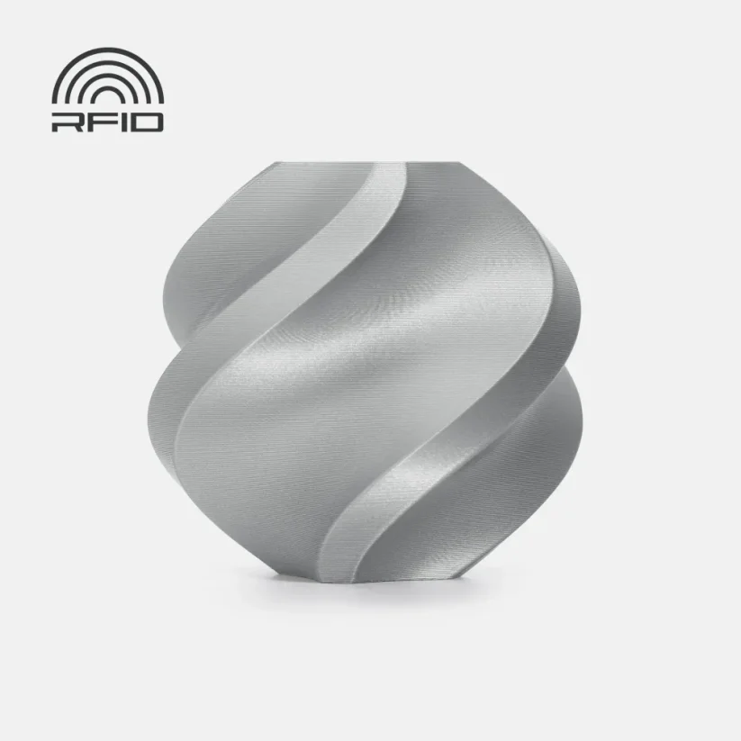 Bambu Lab Filament PLA Basic 1.75, 1kg Refill | Strieborná - Silver