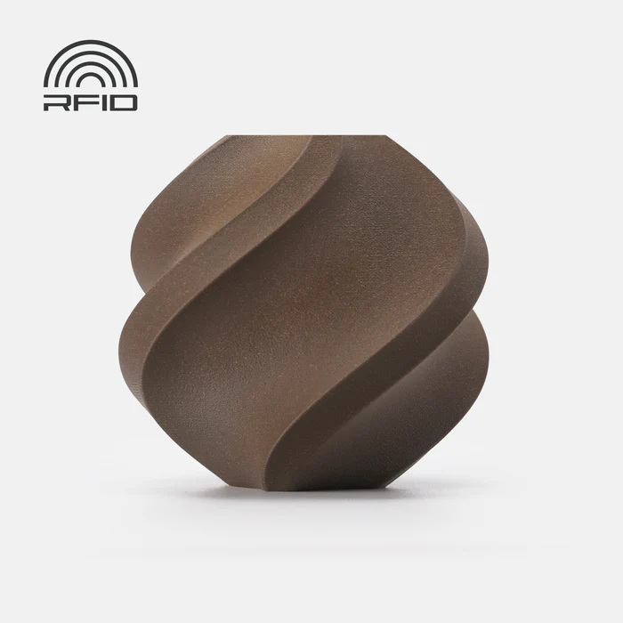 Bambu Lab filament PLA Wood, 1kg with spool | Black Walnut