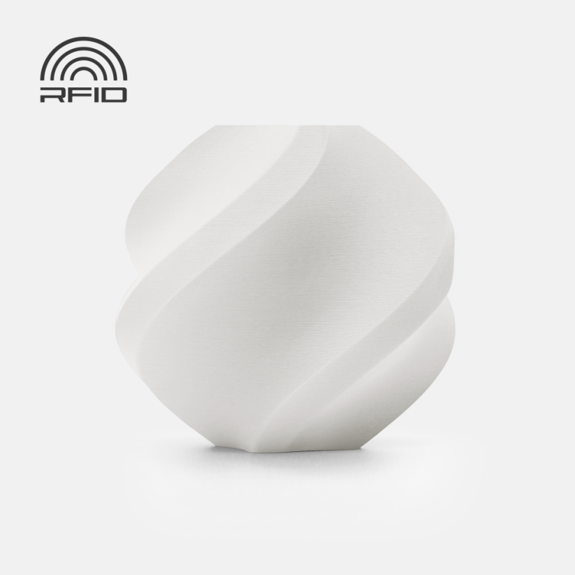 Bambu Lab Filament PLA Matte 1kg, ReFill | Bílá - Ivory White