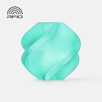 Bambu Lab Filament PETG Translucent 1kg, with spool | Modrozelená - Teal