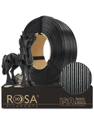 Rosa3D Filament PLA Galaxy 1.75, 1kg, Refill | Černá - Black