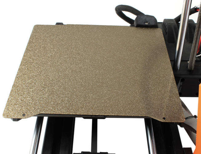 Oceľová tlačová doska so zrnitým PEI práškovým náterom pre Prusa Mini | 200x190mm