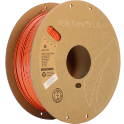 Polymaker PolyTerra PLA 1.75mm 1kg | Červená - Tlmene červená