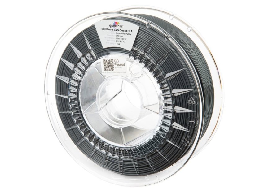 Spectrum Filament SafeGuard PLA 1.75mm 1kg | Sivá - Industrial Grey