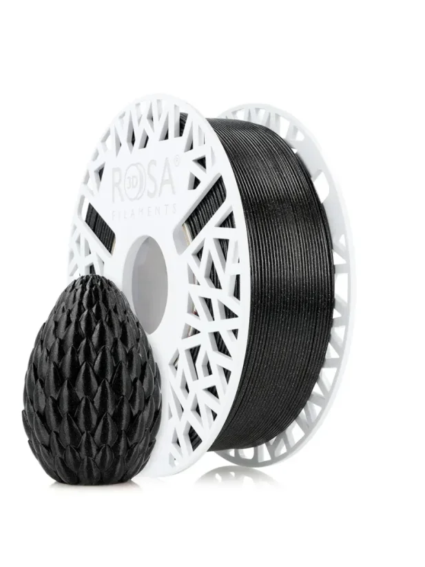 Rosa3D Filament PET-G Galaxy HS 1.75, 1kg, with spool | Black