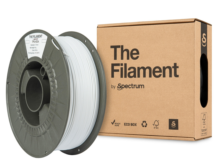 Filament "The Filament" TPU-82A 1.75mm WHITE 1kg