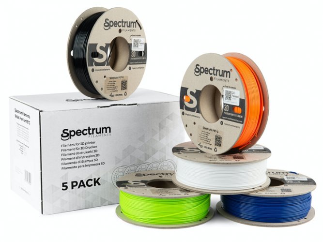 Spectrum filament 5PACK Premium PET-G 1.75mm (5x 0.25kg)