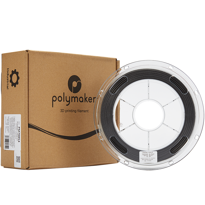 Polymaker PolyMide™ PA12-CF, 1.75mm, 500g | čierna