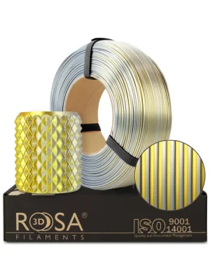 Rosa3D Filament PLA Magic Silk 1.75, 1kg, ReFill | Gold-Silver