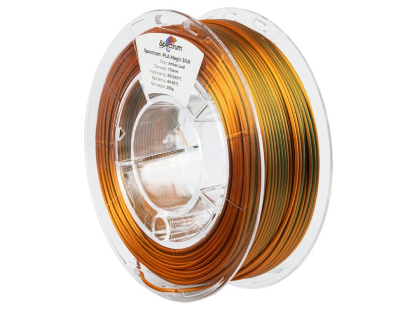 Filament Spectrum PLA Magic SILK 1.75mm, 250g | Amber Leaf