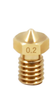 Tryska E3DV6, mosaz 0.2 mm