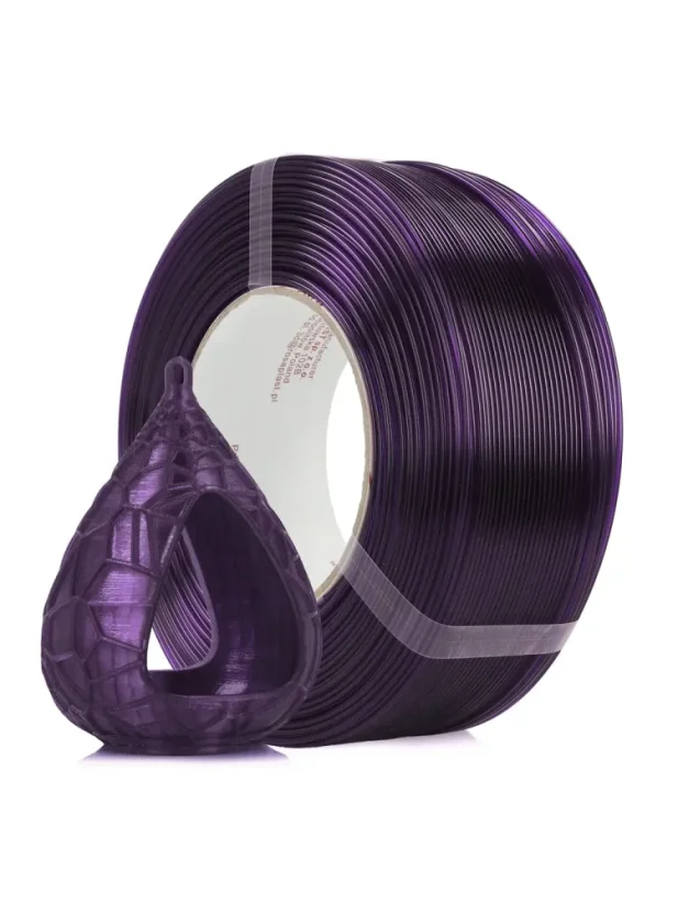 Rosa3D Filament PET-G Standard HS 1.75, 1kg, ReFill | Deep Violet Transparent