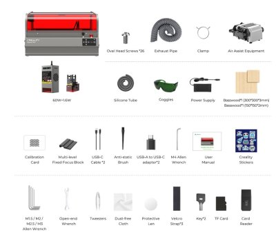 Creality Laser Falcon 2 Pro Gravírka | 60W