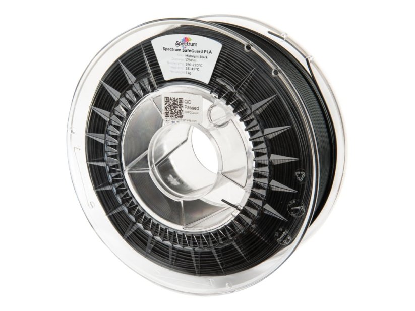 Spectrum Filament SafeGuard PLA 1.75mm 1kg | Čierná - Deep Black