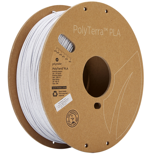 Polymaker PolyTerra PLA 1.75mm 1kg | více barev - Barva filamentu, Polymaker: Bílá - Marble White