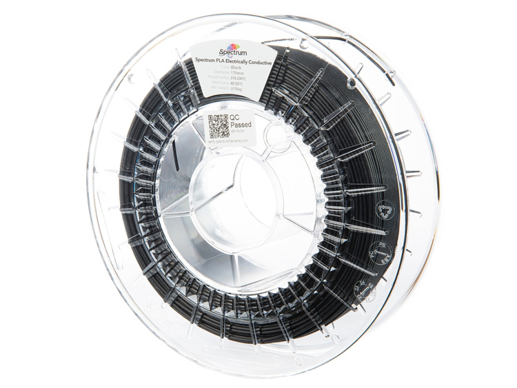 Filament Spectrum PLA Electrically Conductive 1.75mm BLACK 0.75kg