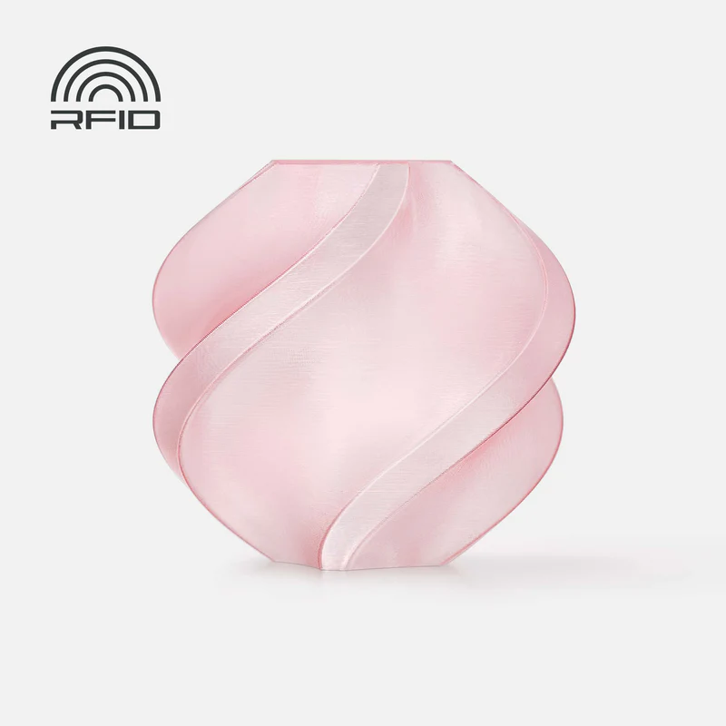 Bambu Lab Filament PETG Translucent 1kg, with spool | Růžová - Pink