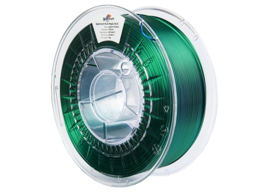 Filament Spectrum PLA Magic SILK 1.75m, 1kg | Lagoon Breeze