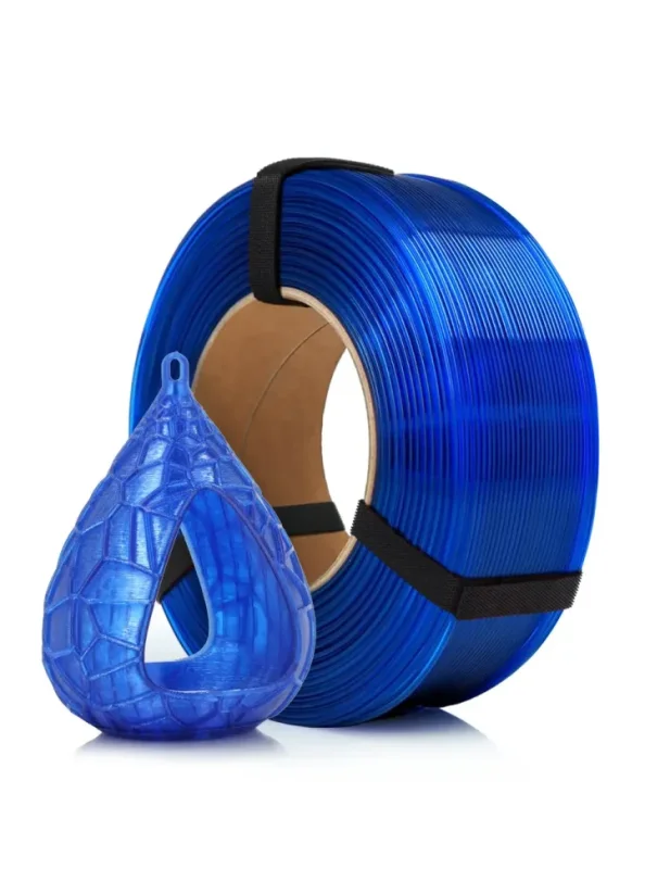 Rosa3D Filament PET-G Standard HS 1.75, 1kg, ReFill | Blue Sky Transparent