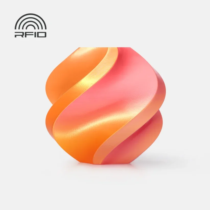 Bambu Lab PLA Silk Multi-Color with spool, 1kg | Gilded Rose (Pink-Gold)