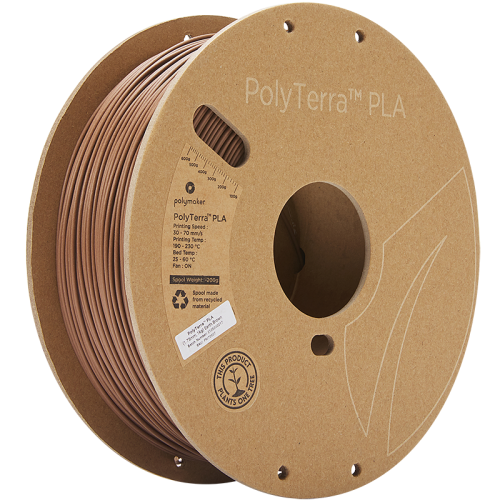 Polymaker PolyTerra PLA 1.75mm 1kg | viac farieb - Farba filamentu, Polymaker: Earth Brown