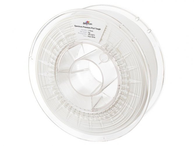 Spectrum filament PLA Tough 1.75mm 1kg | více barev - Barva filamentu, Spectrum: Bílá - Polar White