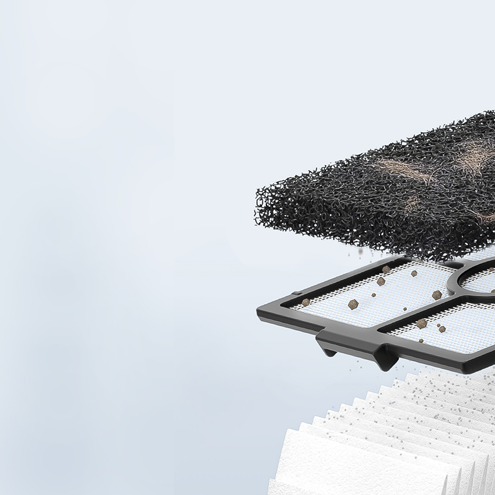 Package contents of Creality Falcon Desktop Smoke Purifier
