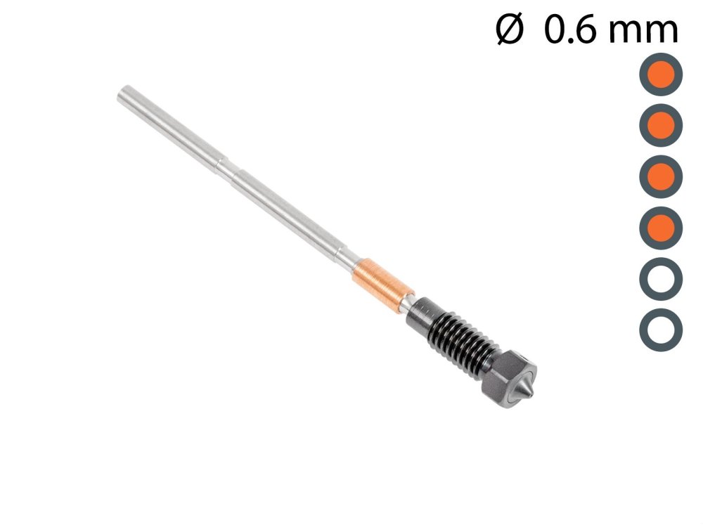 Prusa Nozzle ObXidian 0.6 mm tryska pre Nextruder