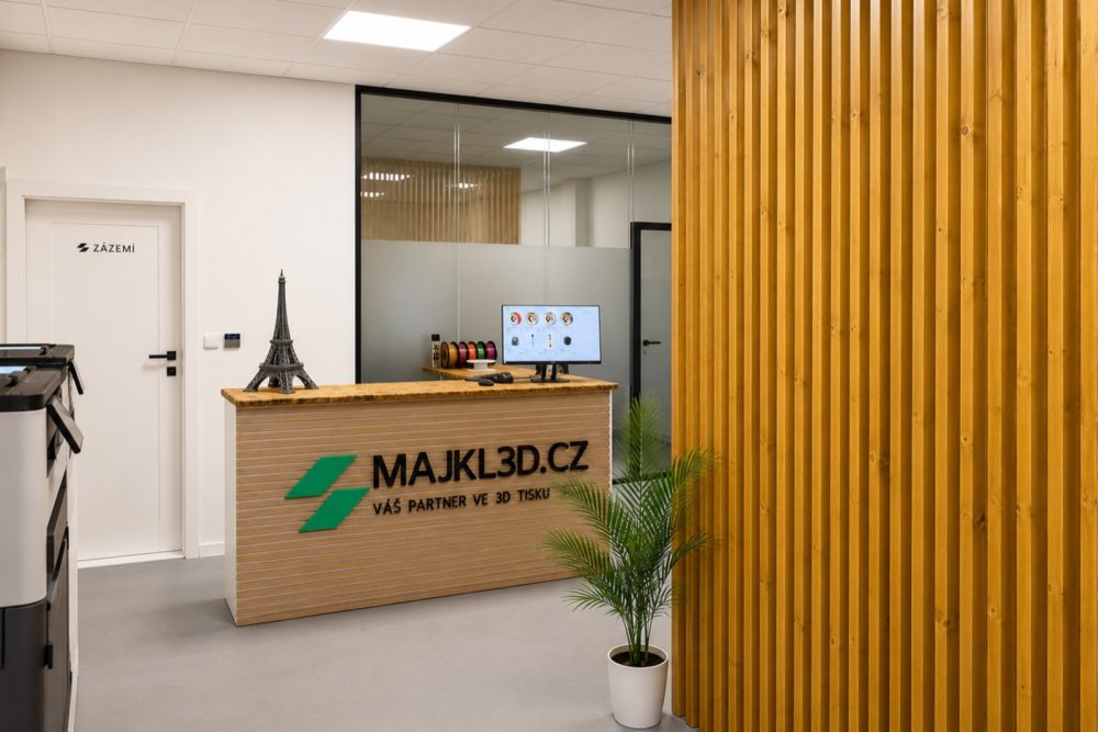 Prodejna, showroom a sklad Majkl3D Klatovy