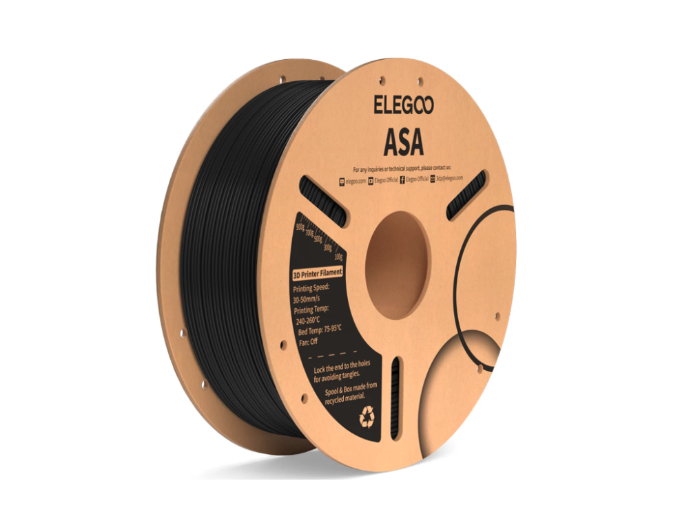 Elegoo ASA filament černý 1kg cívka