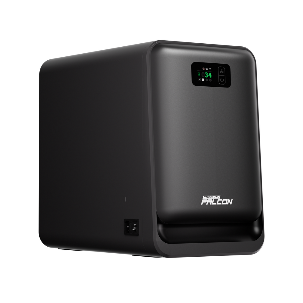 Creality Falcon AP1 Smoke Purifier operating with a laser engraver